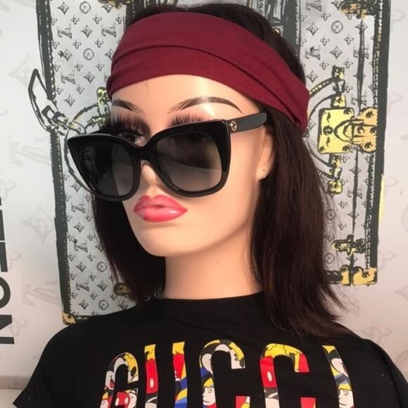 Gucci GG0163SN 001 – Women’s Butterfly Cat-Eye Sunglasses ✨ - Picture 6 of 12